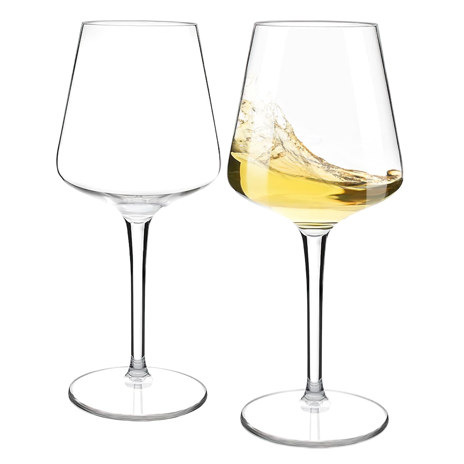 Weingläser Plastik, 2 Stück Rotweingläser 445 ml, Tritan-Kunststoff Weinglaeser, Bruchsicher Camping Weingläser, für Hochzeit, Geburtstage, Party, Camp