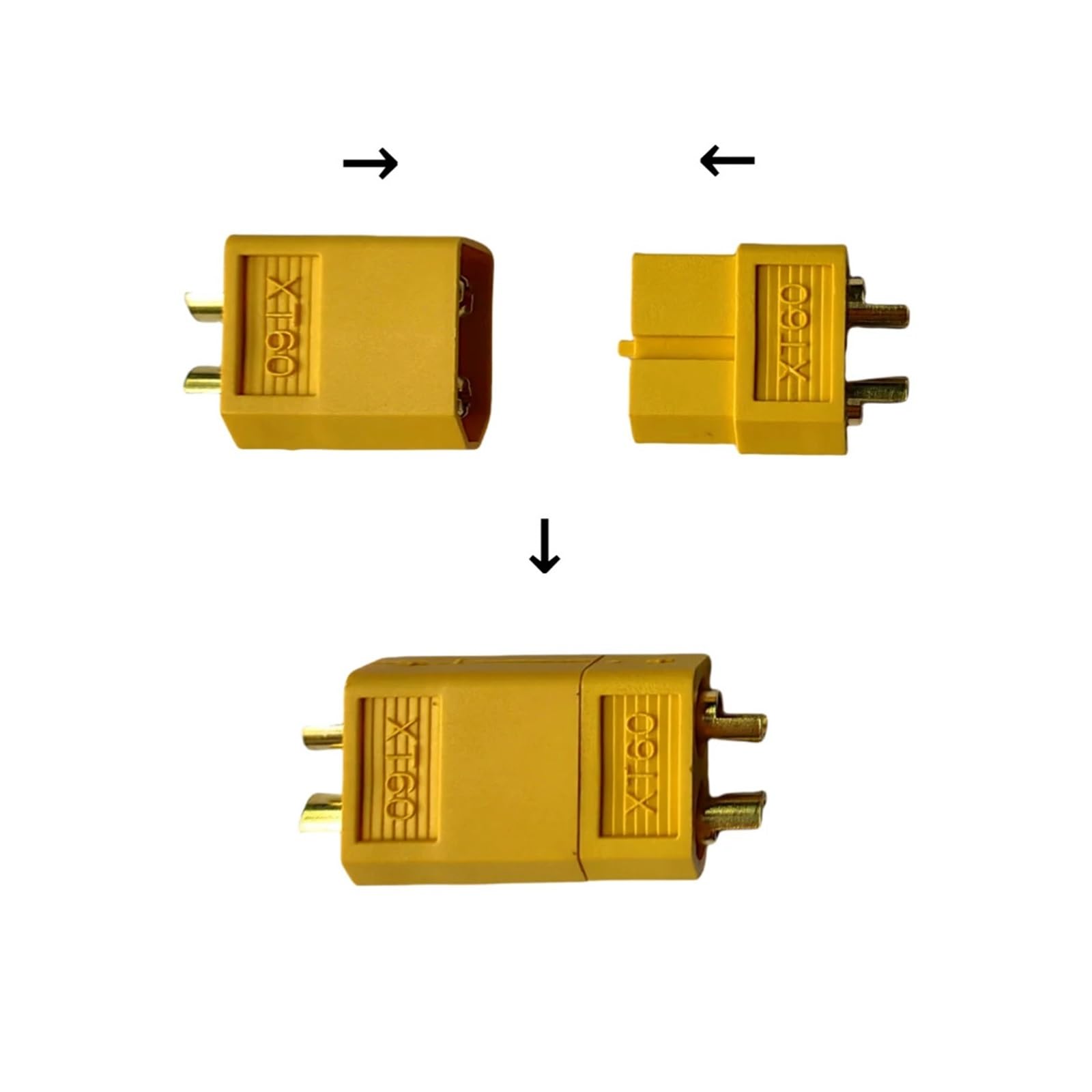 XT XT30 XT60 XT90 Series Connecteur de type bille mâle et femelle, borne de charge, convient pour batterie Lipo RC, connecteur étanche HCHDTT (XT30 mâle femelle, 10 paires)