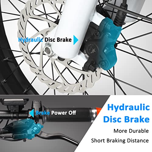YANGAC 20'' Electric Bikes, Fat Tire Electric Bike for Adults, with 250W Power Motor, 48V 13Ah Removable Li-Ion Battery… - Image 6
