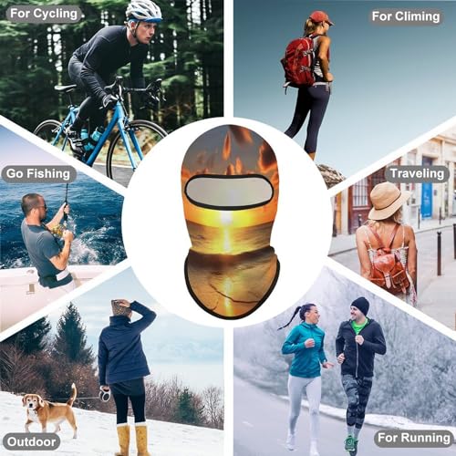 Balaclava para Hombres y Mujeres, Máscara de Esquí, Cubreboca Facial Completo para Ciclismo, Protección contra Viento y Frío, Ideal para Actividades al Aire Libre miniatura 6