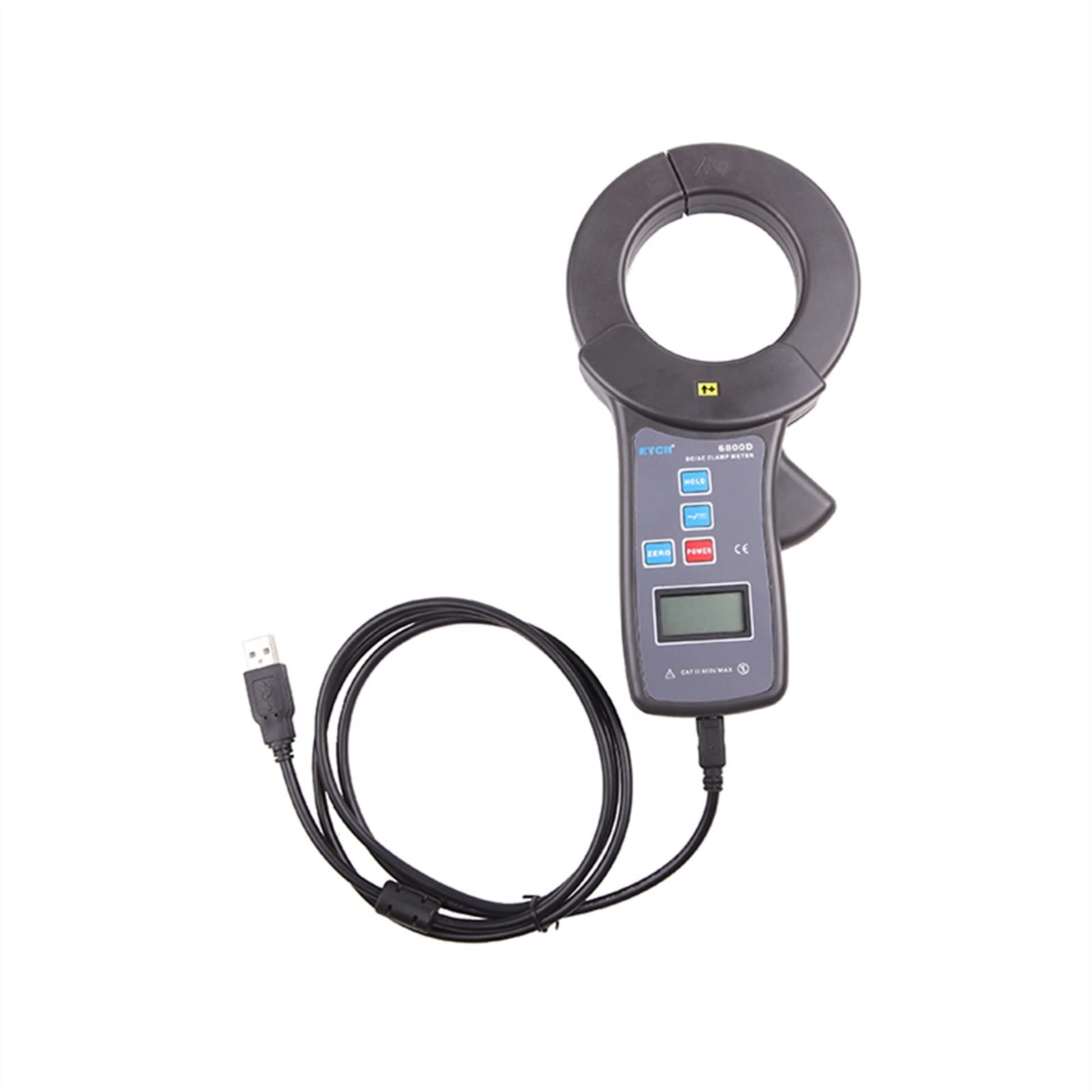 Cęgi prądowe, DC AC. Miernik zaciskowy miernik CLAMP AC0.0A-1000A DC0.0A-2000A Clamp-On Leakage Current Meter Leckage Prąd Online Recorder ETCR6800D.