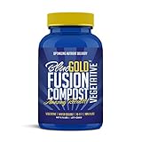 Blue Gold Compost Fusion Vegetative Natural NOP Compliant Water Soluble NPK Fertilizer Paste for Greenhouse Vegetable Flower Rose Garden, Hydro, Lawn, Turf, Tree, Herb, Shrub, Ornamental.