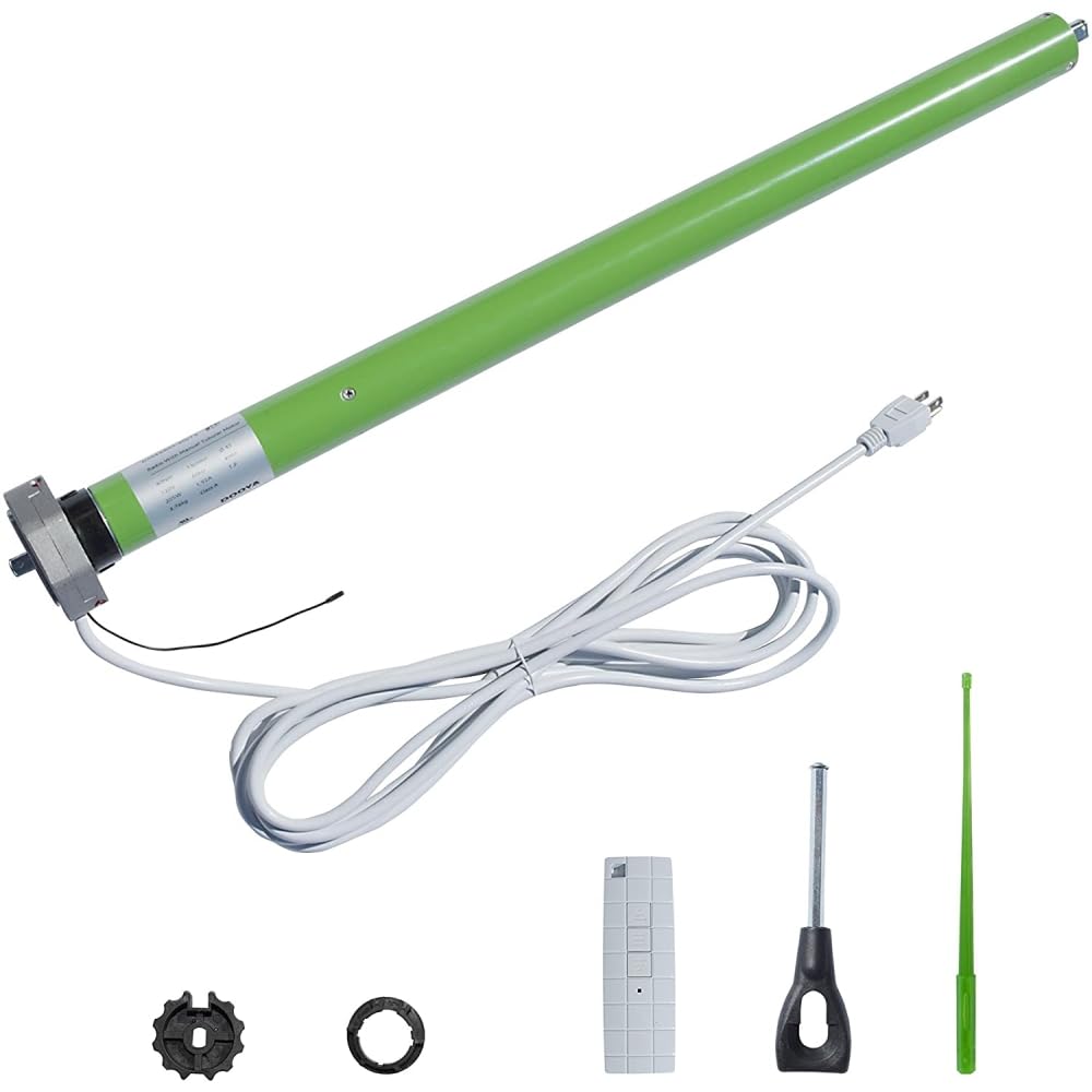 ALEKO Retractable Awning Tubular Motor UL Approved 205 Watts | DM45R | Heavy-duty galvanized steel rust-resistant coating secure fastening weatherproof outdoor use includes mounting screws product thumbnail 7
