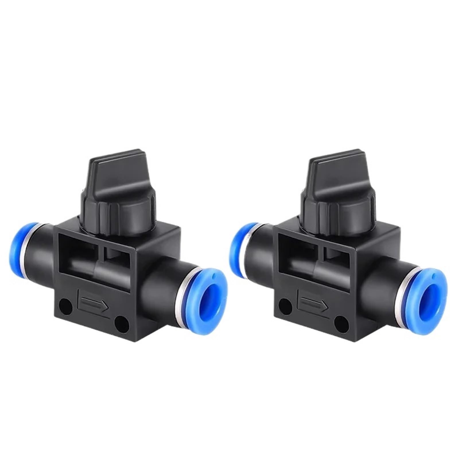 Conector neumático de 2 vías, Conector de Empuje rápido, Manguera de Tubo, Piezas neumáticas de Aire, Controlador de Interruptor de plástico, 4mm, 6mm, 8mm, 10mm, 12mm(HVFF-8,50 Pcs)