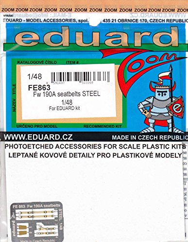 Eduard Accessories FE863 Modellbauzubehör FW 190A Sicherheitsgurte Stahl für Eduard