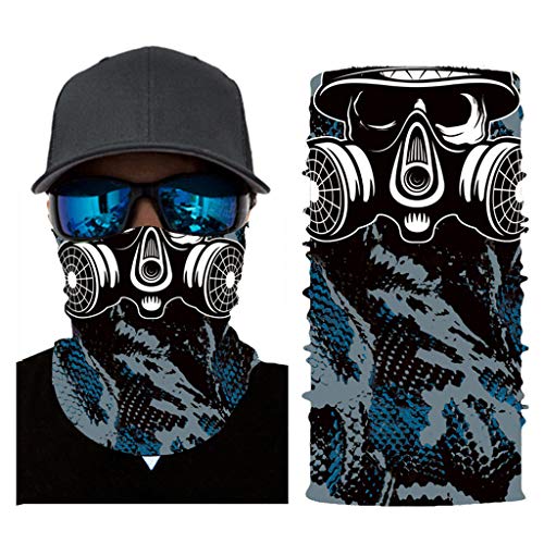 Preisvergleich Produktbild Schlauchtuch Bedruckte Multifunktionstuch, TTWOMEN Damen und Herren Halstuch Atmungsaktiv Outdoor Schlauchschal Motorrad Fahrrad Schal (D-1, Einheitsgröße)