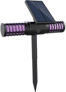 Outdoor Solar Mosquito Killer Lamp Waterproof Electric Shock Wall-Mounted Mosquito Catcher for Flies, Moths, Mosquitoes - Mosquito Killer and Lighting, Efficient and High Safety