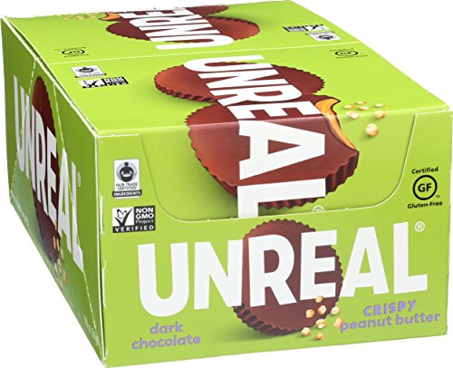 UNREAL Dark Chocolate Crispy Quinoa Peanut Butter Cups, 40 Count
