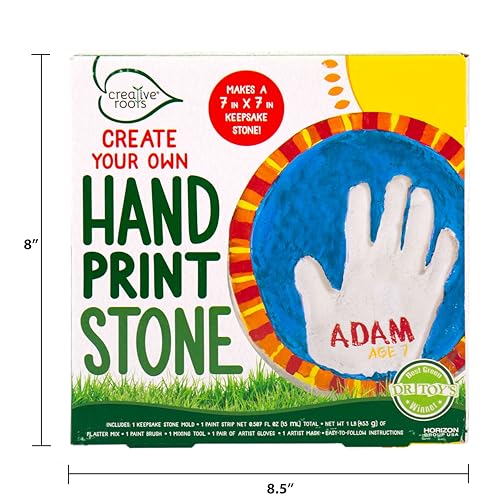 Image of Creative Roots Create Your Own Handprint Stone by Horizon Group USA