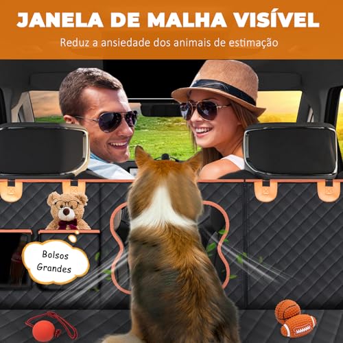 ESCRODOI Capa Protetora Carro Pet, 6 em 1 Almofada Removível e Lavável, Impermeável, Resistente Ao D