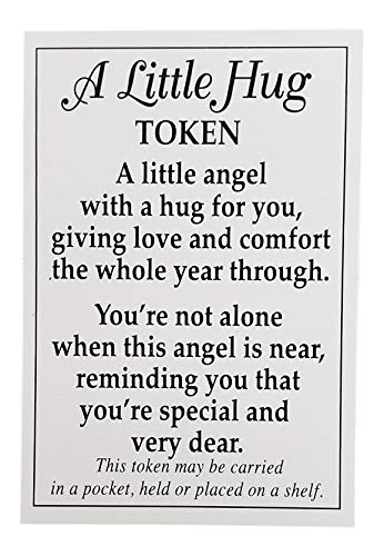 Ganz A Little Hug Angel Token Charm with Prayer Card Size: 1" by 1 1/23