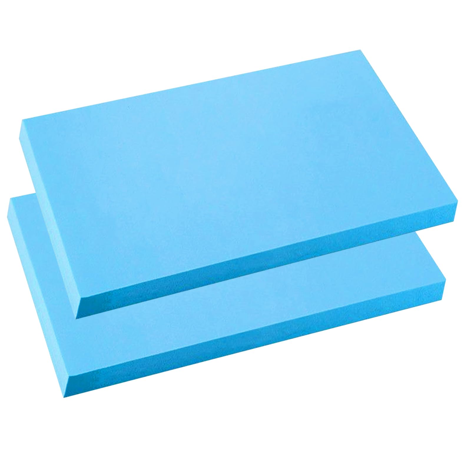 Foam Boards Sheets, 29 x 20cm Craft Modelling Foam Sheet Crafting Rectangle 20mm Thick Blue Foamboard Blocks for DIY Crafts
