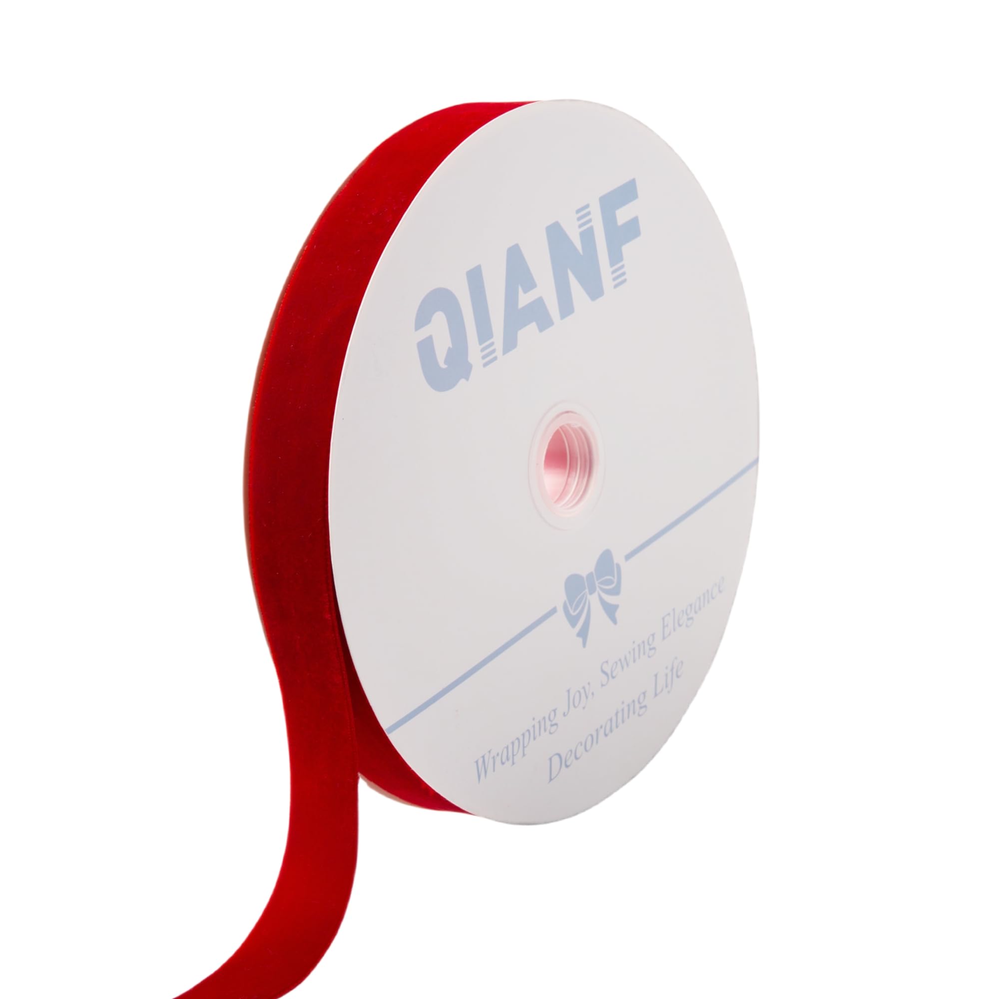 Vintage Red Velvet Ribbon, 1 Inch X 25Yd