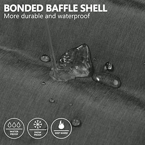 Little Donkey Andy Women's Lightweight Puffer Jacket Hooded Windproof Winter Coat, Black Heather Xs #TOP3