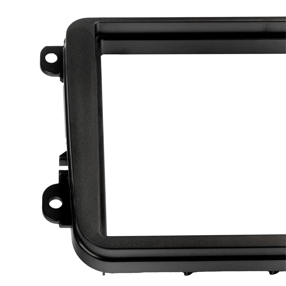 OPTION Mascherina autoradio 2 DIN per VW Golf 5, Golf 6, Passat, Caddy, Touran, Tiguan, Polo, EOS, Jetta, Sharan, T5, T6, Scirocco, Amarok, Beetle, Skoda Octavia, Rapid, Fabia, Yeti, Seat Leon,