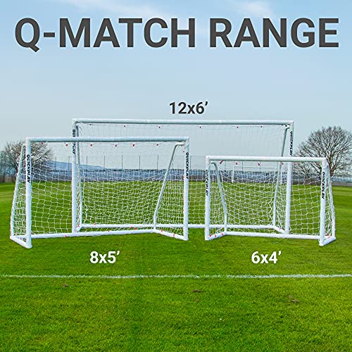 Quickplay Q-Fold Match Soccer Goal | The 30 Second Folding Soccer Goal Match Standard [Single Goal] The Best Weatherproof Soccer Net For Adults & Kids #TOP7