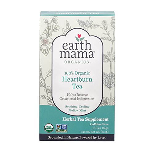 Organic Heartburn Tea for Occasional Pregnancy Heartburn, 16 Teabags/Box (pack of 3)