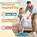 BAYMI Kids Spray Mop - Real Working Toddler Cleaning Toy Set with Water Sprayer & 2 Washable Pads - Montessori Mini Mop & Sweeper - Interactive Learning Toys for Kids Ages 3+