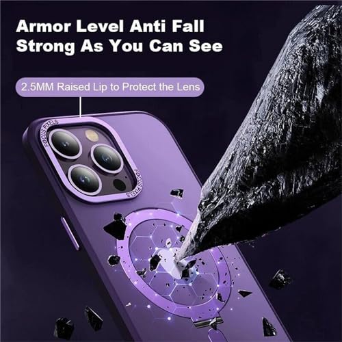 Coque iPhone 15 Plus MagSafe avec support invisible noir antichoc - 6