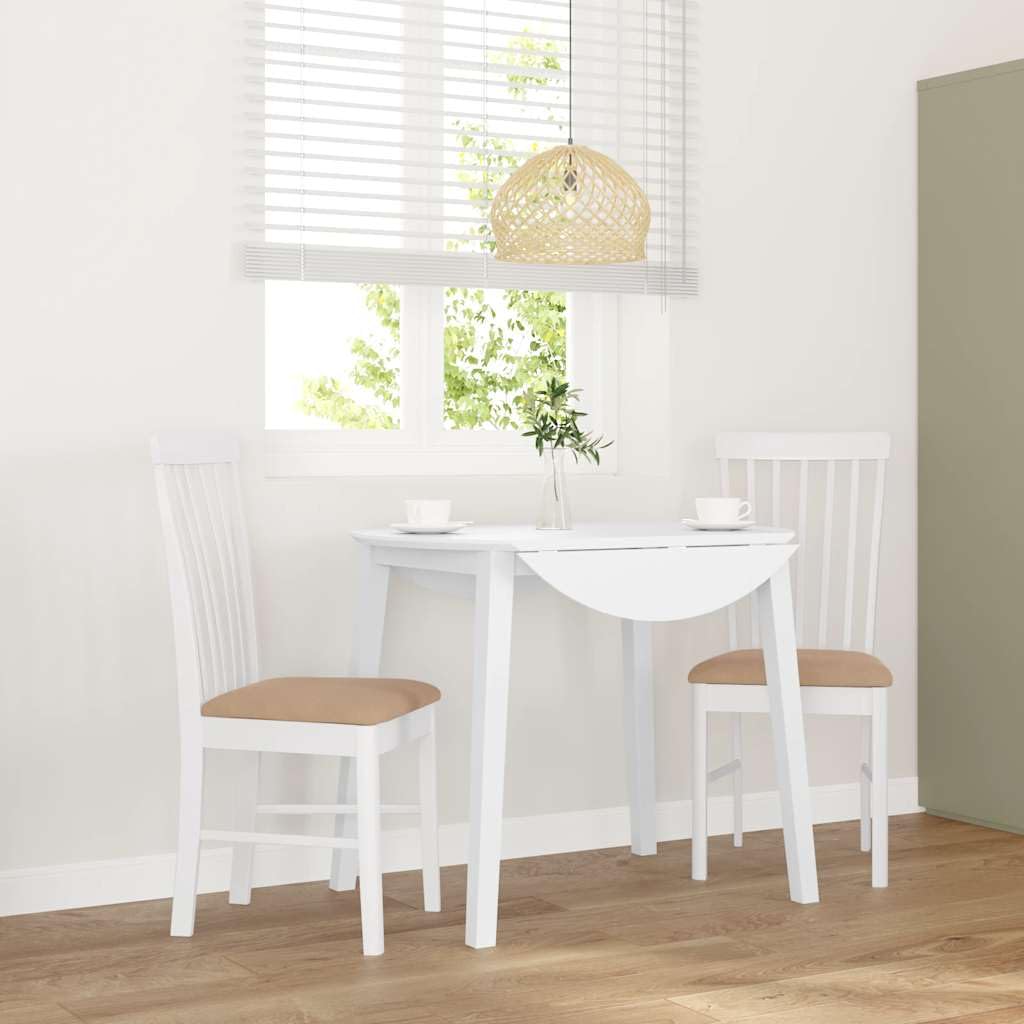 Mobilier de jardin Homgoday d'excellence en hévéa blanc avec coussins
