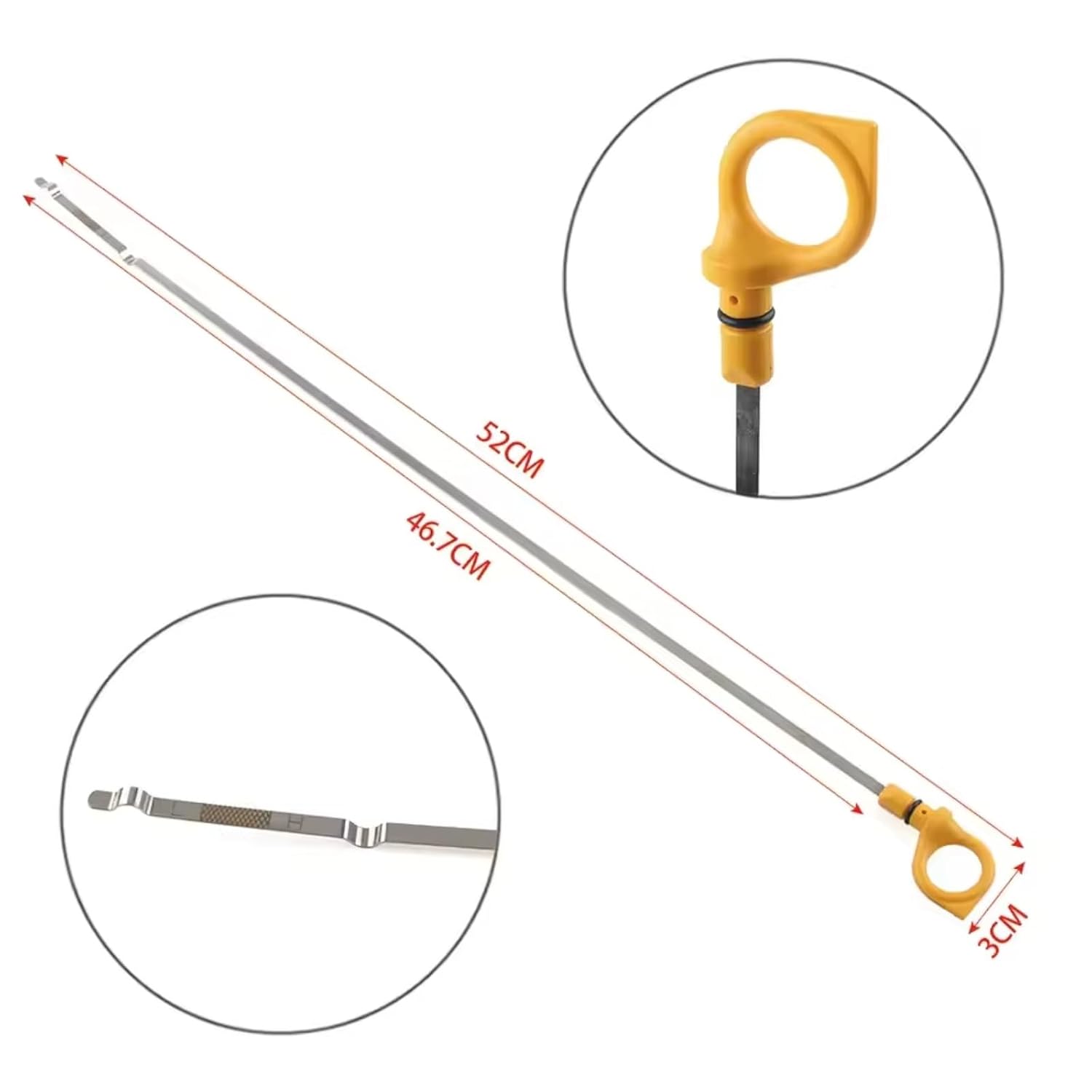 Automotive Oil Level Gauge Compatible with Nissan for Sentra 2000 2001 2002 2003 2004 2005 2006 Engine Oil Level Dipstick Parts OEM: 111404M500