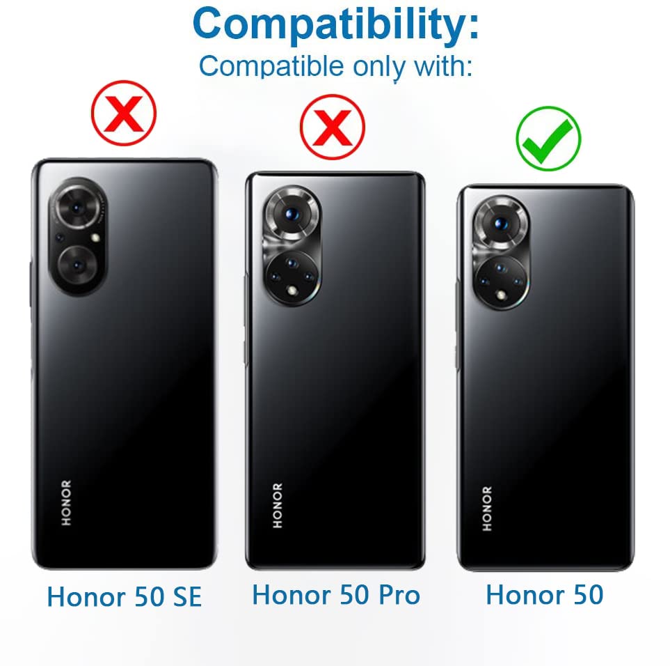 Eonpam 2 Pack Camera Glass Replacement for Honor 50 HD Rear Lens Glass + Repair Kit (Crystal), Honor 50 Crystal - Image 3