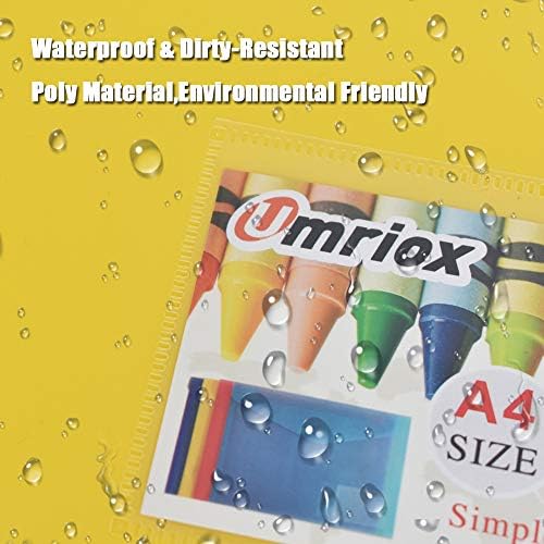 Plastic Wallets - 10 Pack A4 Plastic Folders Document Files Envelope - Plastic Popper Wallets with Label Pocket and Snap Button for School Office Homework Travel, Assorted Colours