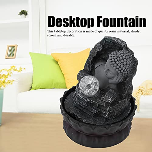 Fokh Tabletop Fountainsleeping Buddha Statue Statue Feng Shui Zen Meditation Indoor Waterfall Fountain With Led Lightcalming And Relaxing Water Soundfor Home Office Bedroom Relax Decorus #TOP1