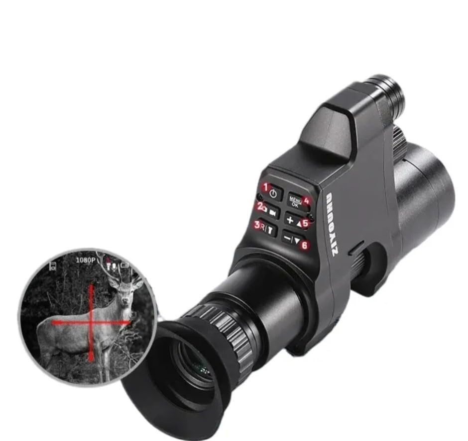 CALMORA 4X Zoom High Definition Night Vision Monocular Video Camera Device with Crosshair Attach for Night Hunting IR Digital Scope for Camping-image-24