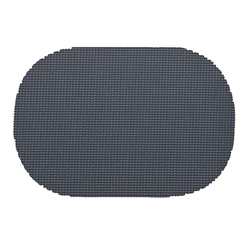 Kraftware Fishnet Blackened Pearl Oval Placemat Cover