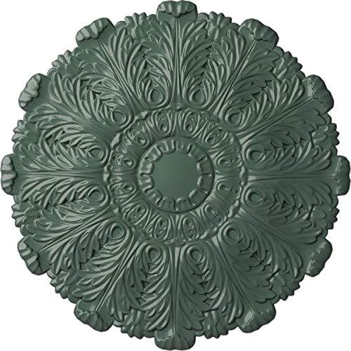 Image of Ekena Millwork CM31DUCBF 31 inch x 1-1 /2 inch Durham Ceiling Medallion, Cloud Burst