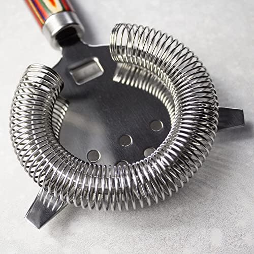 Totally Bamboo Baltique Marrakesh Collection Hawthorne Cocktail Strainer, Stainless Steel Bar Strainer - Thumbnail 5