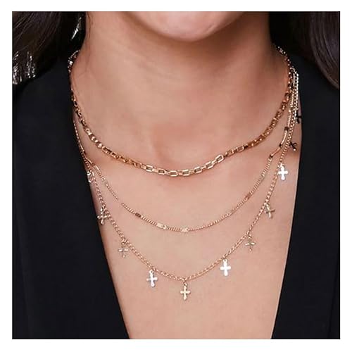 KOSMOS-LI 60 PCS Gold Plated Jewelry Sets with Costume Necklaces, Bracelets, Earrings, Knuckle Rings for Women (goldJJ220K) — view 4