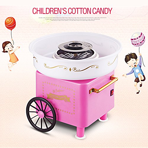 Zuckerwattemaschine für Zuhause, Zuckerwattegerät Zuckerwatte Maker für Kindergeburtstag, Kinderfest, Party, Maschine für Zucker, Rosa (31 * 31 * 30cm) – Bild 3