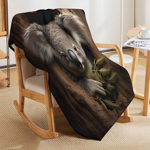 Manta cálida Koala de 180x200 cm para camping y viajes 5
