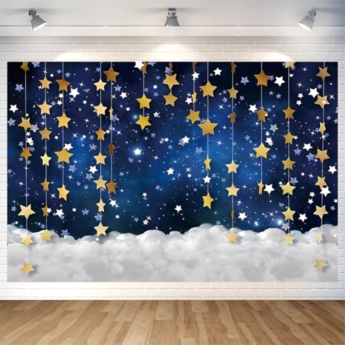 Fondo fotográfico Estrella Dorada Noche Nubosa 70.8 x 47.2 in
