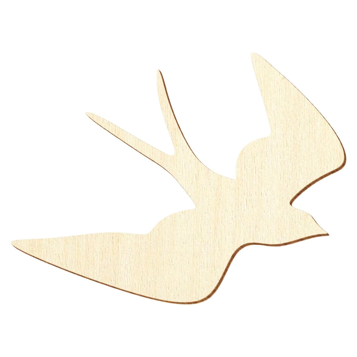 Fliegende Holz Schwalbe - Deko Basteln 3-50cm, Größe:20cm, Pack mit:10 Stück