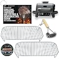 INFRAOVENS Stainless Steel Rack Set for Ninja Woodfire Outdoor Grill Pro XL, Pro Connect XL, OG850 OG951 with Waterproof Cooking Guide Accessory Wood Fire Electric Air Fryer Accessories