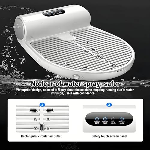 Portable 3-in-1 Full Body Dryer with Sensor, Negative Ion Purification & Built-in Scale - Electric Body Dryer for After Shower, Fast Drying & Skin Care Solution