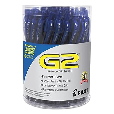 Pilot G2 Premium Gel Pen Convenience Pack, Retractable, Fine 0.7 mm, Blue Ink, Blue Barrel, 36/Pack