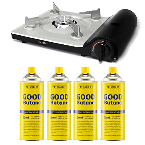 TECHEF AGNI Portable Butane Gas Stove Burner, Emergency Stove