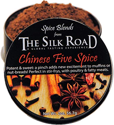 Chinese Five Spice Blend from The Silk Road Restaurant & Market (2oz), No Salt | All Natural Asian Seasoning | Vegan | Gluten Free Ingredients | NON-GMO | No Preservatives
