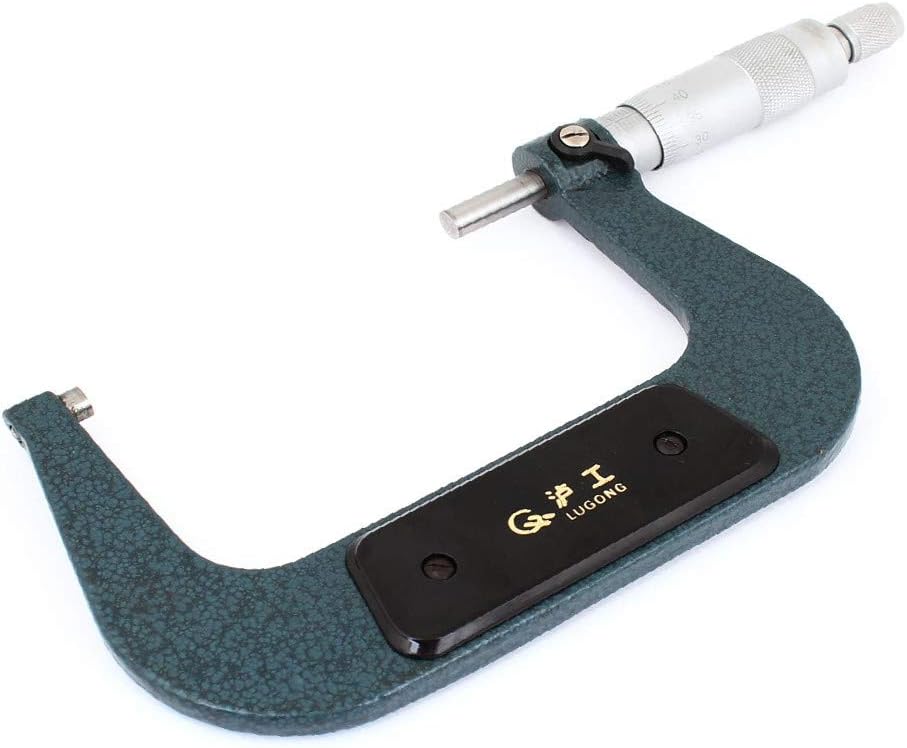 New Lon0167 Good performance Grip Featured Metric 75-100mm 0.01mm reliable efficacy Grad. Outside Micrometer Caliper Slate Green(id:3ec 34 85 c9b)