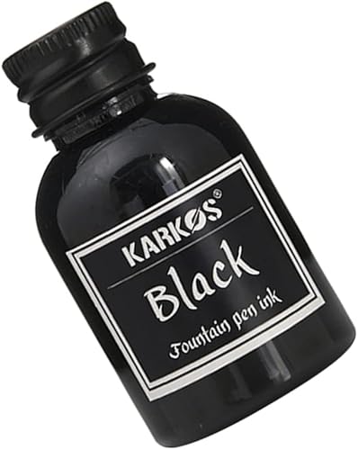 Miniatura 2 de Tinta embotellada para plumas estilográficas, color negro brillante, tinta de caligrafía de 1.0 fl oz, escritura artística, dibujo, pintura, tinta