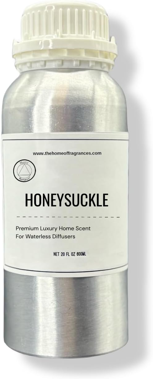 Mystic Romance Honeysuckle Aroma Oil – Oil Diffuser Air Freshener for Home, Essential Oil Diffuser Fragrance, Diffusers for Home & Apartment Essentials, Bathroom & Living Room Decor Scent (800ml)