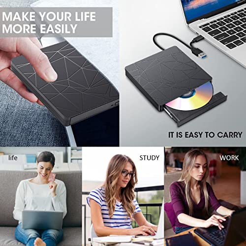 Unidad Externa CD DVD Tipo C y USB 3.0 Slim Portátil miniatura 7