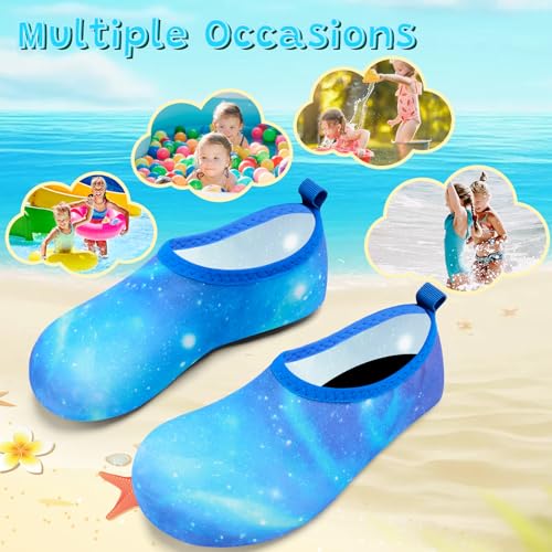 Image of VIFUUR Kids Water Shoes Girls Boys Quick Dry Aqua Socks for Beach Swim Outdoor Sports