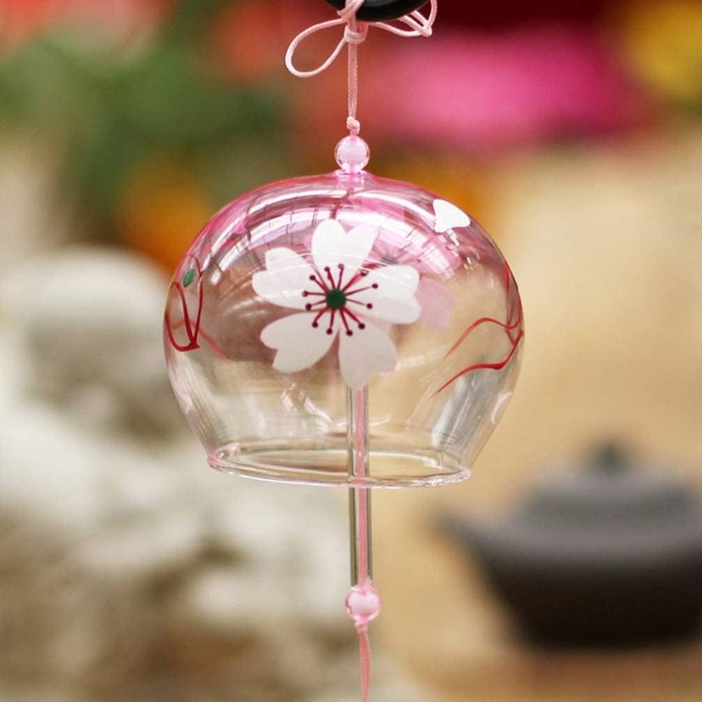 Glass Wind Bells Japanese Wind Chime Flower Chime Handmade Birthday for Gardens Hallways Stores Corridors Yards Home - Image 3