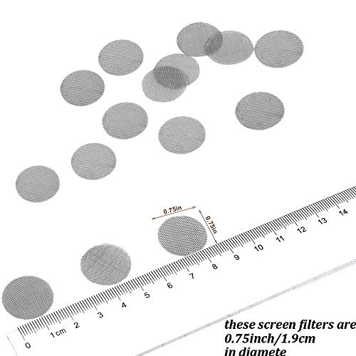 200Pcs Pipe Screens Stainless Steel Screens, Premium 3/4 Inch Pipe Screen With Metal Box #TOP2