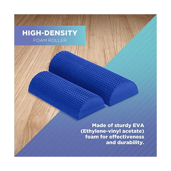 Bean Products High Density Half Round Foam Roller 18" for Physical Therapy - Image 3